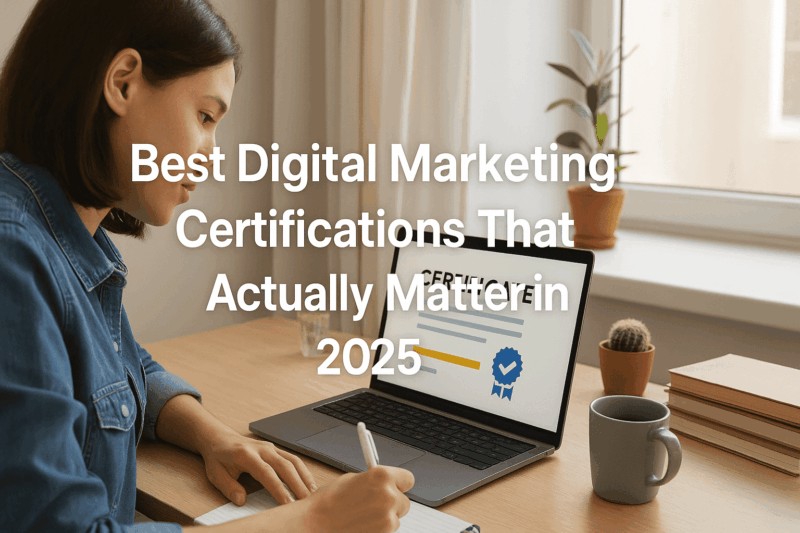 Best Digital Marketing Certifications That Actually Matter in 2025